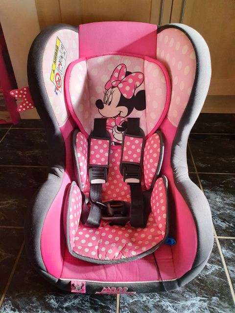 minnie mouse car seat halfords